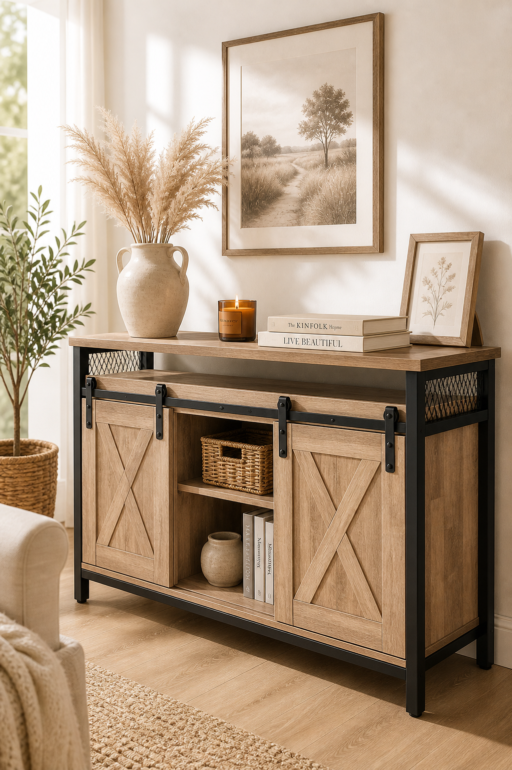 VASAGLE farmhouse table